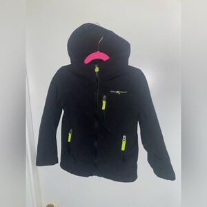 ZeroXposur | Medium |Black and Neon Green |  Hooded | Like-new | Softshell